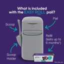 Litter Genie Easy Roll Cat Litter Disposal Pail | Odour Control, Refill Bags & Scoop