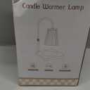 Candle Warmer Lamp Timer Adjustable - Height Wax Melt Electric Light Warming Dimmable Top Melter Heater for Melting Heating Small Jar Candles Gifts Women Mom Birthday Home Desk Decor with 2 Bulbs (Transparent)