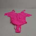 SUUKSESS Women Slimming Ruffle One Piece Swimsuits Ruched Tummy Control Bathing Suits (Large, #1 Hot Pink)