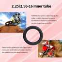 TIANYAN 130/90-16 Motorcycle Inner Tube with TR4 straight valve stem compatible with 140/80-16,140/90-16,150/80-16, 5.00/5.10-16 motorcycle inner tube(1 pc)