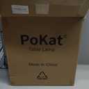 PoKat 24" Modern Ceramic Table Lamps Set of 2 for Bedroom, White Bedside Lamps for Night Stands, Farmhouse Desk Decor Nightstand Table Lamps for Living Room End Table Beige