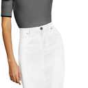 Lexi Womens Stretch Pencil Skirts with Functional Pockets, A Line & Destructed Mini Denim Skirts, 
Size: 8