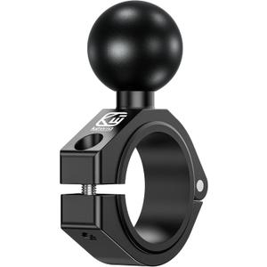 BRCOVAN 1.5'' Ball Large Round Rail Bar Clamp Mount, Aluminum Alloy, Fit for ATV UTV Roll Cages 1.5'' 1.65'' 1.75'' 1.85'' 2'' in Diameter, Fit for RAM Mounts C Size Ball Double Socket Arm