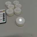 AGPTEK Timer Flickering Tea Lights, 7 Pack Flickering LED Candles with Timer Battery-Operated Flameless Tealight Candles for Wedding Holiday Party Home Decoration-Warm White