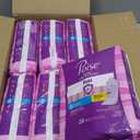 Poise Incontinence & Postpartum Pads for Bladder Leaks, 4 Drop Moderate Absorbency, Regular Length, 132 Count