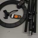 12" Selfie Ring Light with 63" Tripod Stand/Phone Holder, QEUOOIY 20W LED Circle Lights Dimmable 3000-6500K with Remote Control and Built-in Rechargeable Battery for Vlog, Makeup, YouTube, Camera