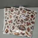 3 x Artoid Mode Maple Leaves Football Fall Kitchen Towels Set of 2 18x26 Inch