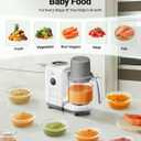 Bear Baby Food Maker with 18.5oz Dual-Layer Steam Baskets, OneStep Baby Food Processor Steamer Puree Blender Grinder Mills, Auto Cooking Grinding&Sterili-zing for Healthy Homemade Baby Food, BPA-Free