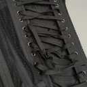 Women Heavy Spiral 26 Steel Boned Underbust Corset Satin Heavy Duty Waist Training Shaper Cincher (3X-Large, 12.4 Inch Black)