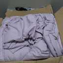 Love's cabin Twin Comforter Set Light Purple, 5 Pieces Twin Bed in a Bag, All Season Bedding Sets with 1 Comforter, 1 Flat Sheet, 1 Fitted Sheet, 1 Pillowcase and 1 Pillow Sham