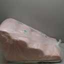 Dog Stairs for Small Dogs 19.7" H, Curved Dog Step for Puppy, Older or Cat, Medium Pet Ramp for Sofa, Couch or Bed, Ladder with High Density Foam, 4 Step, 15.7x28.3x19.7 inch, Pink