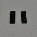 QCAA Solid Brass Rectangular Flush Pull, 3x1-1/8x3/8", Matte Black, 2 Pack