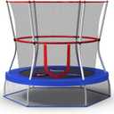Skywalker Trampolines Mini Trampoline with Enclosure Net (60 - inch, Blue)