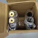 Oneach Gold Curtain Rods for Windows 66 to 120 Inch, 1 Inch Pole Adjustable Length Heavy Duty Metal Curtain Rod Set, for Outdoor Bedroom Kitchen Living Room (16 to 120 Inch)