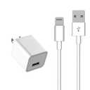 iPhone Charger [MFi Certified] - Travel & Home Wall Charger with 5ft Cable, Compatible with iPhone 14, 13, 12, 11, SE, X, 8, 7, 6, 5, iPad Mini, iPod Touch & iPods