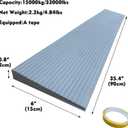 0.8" Rise Rubber Threshold Ramp for Doorways Heavy Duty Wheelchair Ramp, Non-Slip 1 Pack Gray Native Rubber Power Handicap Ramp for Door Threshold Wheelchair Scooter Ramp Curb Ramp (SW-TPR20)