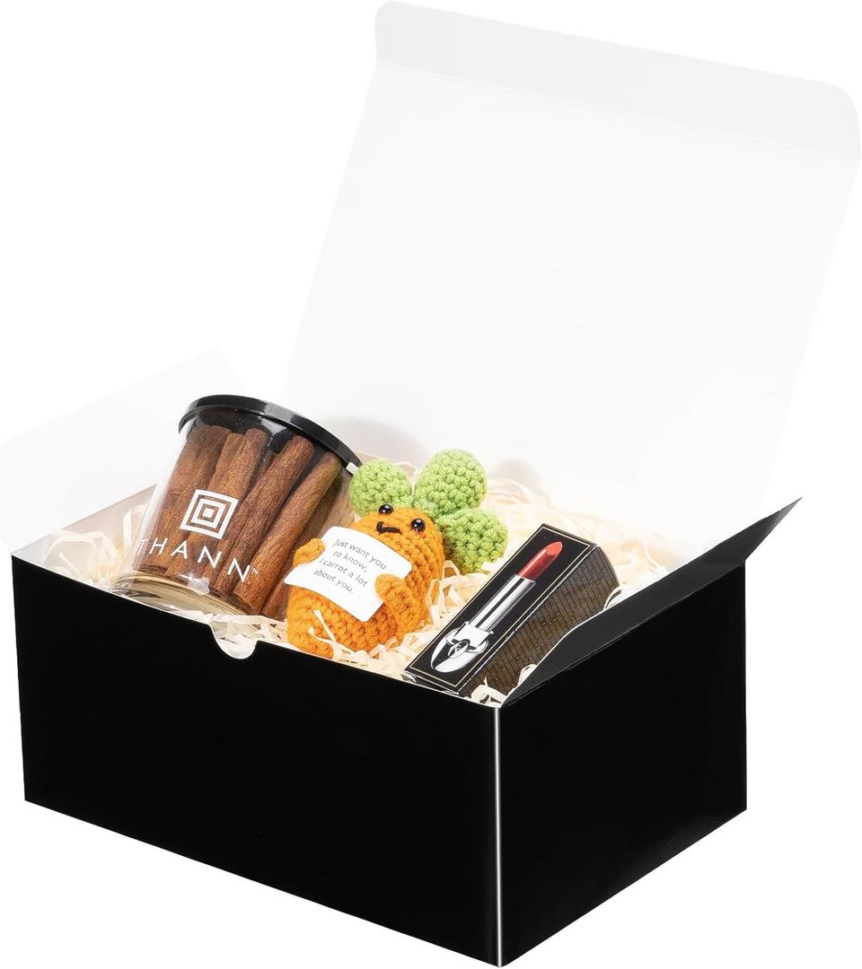 UnicoPak 20 Pack 9x6x4 Gift Boxes Bulk Black Gift Boxes with Lids for Presents for Gifts Birthday Wedding Groomsmen Bridesmaid Proposal Holidays