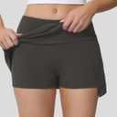 High Waisted Tennis Skirts for Women Side Slit Golf Skorts with 3 Pockets A Line Athletic Skirt in Shorts for Workout Sports