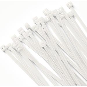 Mezzo Cable Zip Ties Heavy Duty 12 Inch100 Pack, Durable Plastic Wire Ties with 50 Pounds Tensile Strength, Self-Locking UV Resistant White Nylon Zip Ties for Indoor and Outdoor