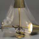 3 Pack Cordless Table Lamp, Portable Battery Operated Lamp with 3 Color Temps and Step less Dimming, Rechargeable Table Lamp for Dinner, Desk, Café, Outdoor (Brushed Gold)