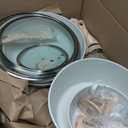 16PCS Pots and Pans Set Non Stick Cookware Set Nonstick with Cooking Set (16pieces, White)