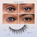 Velour Effortless Self Adhesive Eyelashes (2-Pack), Reusable Pre Glued Strip Lashes, No Trim Needed Lash Strips, Press On Eyelashes No Glue Needed, Lightweight Adhesive Eyelash Strips
