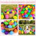 2000 Pcs Easter Eggs, 2.36" Bright Colors Plastic Easter Eggs Empty, Easter Themed, Basket Stuffers Fillers