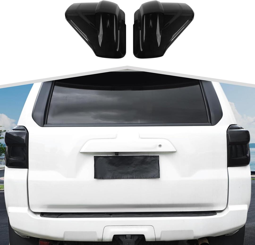 Smoked Black Tail Light Lamp Cover Rear Light Trim Decoration Accessories Compatible with Toyota 4Runner 2014+