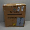 Favoyard Outdoor Seat Cushion Set 24 x 24 Inch Waterproof & Fade Resistant Patio Furniture Cushions with Removable Cover Deep Seat & Back Cushion with Tie Straps for Chair Sofa Couch (Spice)