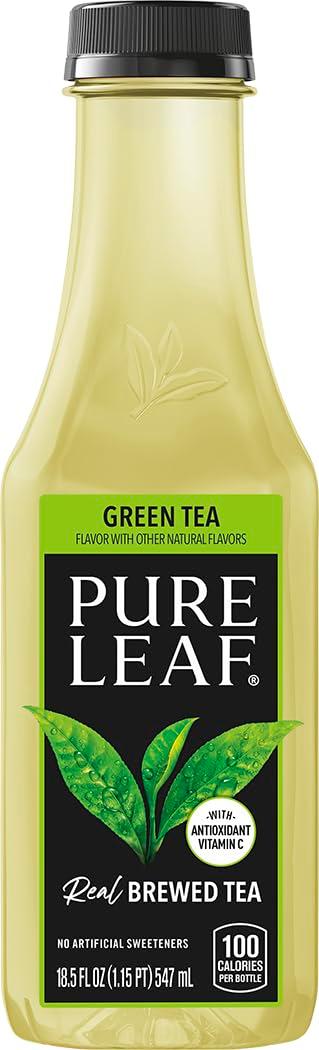 Pure Leaf Iced Tea, Green Tea, Unsweetened, 18.5 Fl Oz, Best By: DEC 15 2025