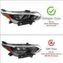 RH Halogen Headlight Fit for 2024 2025 Nissan Sentra S/SV Headlamp Assembly Right Passenger Side W/o Bulbs NI2503302 26010-6LY0A 260106LY0A