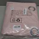 BGment Baby Pink Blackout Curtains for Girls Room 63 Inch Length 2 Panels, Thermal Insulated Full Light Blocking Grommet Noise Cancelling Window Curtains for Nursery Bedroom, 42 Inch Wide Each