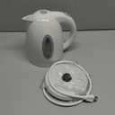 OVENTE Electric Kettle, 1.7L Fast Boiling Water Heater for Coffee or Tea, BPA Free with Water Level Gauge, Auto Shut-Off, Boil-Dry Protection, Indicator Light and Removable Filter, White KP72W