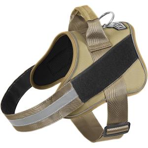 Bolux Dog Harness, No-Pull Reflective Dog Vest, Breathable Adjustable Pet Harness with Handle for Outdoor Walking - No More Pulling, Tugging or Choking (Small (Pack of 1), TacticalYellow)