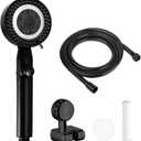 RV Shower Head with Hose, High Pressure 5 Mode Shower head Replacement, for RV/Campers, Travel Trailer, Motorhome for Water Saving,Pause function (black)