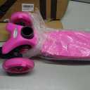 3 Wheel Scooter for Kids Ages 6-12,Kids Scooter with Light Up Wheels, Sturdy Deck Design, and 4 Height Adjustable Suitable for Kid Ages 3-12