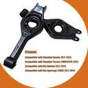 2PCS Rear Lower Control Arm Compatible with Hyundai Sonata 20112014, Tucson 2010-2015(FWD), Kia Optima 20112015,Sportage 2011-2014(FWD), Replaces# 55210-3S050, 55220-3S050 Driver & Passenger Side