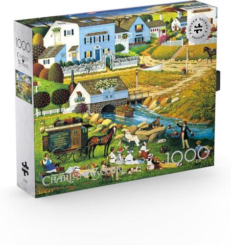 Buffalo Games - Charles Wysocki - Hound of The Baskervilles - 1000 Piece Jigsaw Puzzle for Adults -Challenging Puzzle Perfect for Game Nights - Finished Size is 26.75 x 19.75