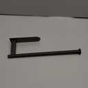 VAEHOLD Adhesive Paper Towel Holder Under Cabinet Wall Mount for Kitchen Paper Towel, Black Paper Towel Roll Holder Stick to Wall, Stainless SteelBlack