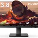 KOORUI 24 Inch Computer Monitor FHD 1920 x 1080p 100HZ, Built-in Speakers, Ultra-Slim Bezels, 75mm VESA Mountable, Tilt Adjustable, HDMI, VGA, Black