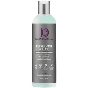 Design Essentials Peppermint & Aloe Therapeutics AntiItch Shampoo Control Scalp Flaking & Itching, 12 Fl Oz