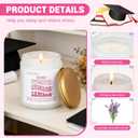 Class of 2026 Scented Candle Senior Night Gifts Senior 2026 Graduation Gift for Her Women Team Coach Player Funny Graduations Gifts for Masters Degree, College, High School(Pink)