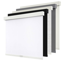 SUNOFF Cordless Blackout Roller Shades Blinds for Windows Free-Stop,Pull Down Room Darkening with Valance,Thermal Insulated Woven Fabric Window Door Blinds for Home,Office,White 61" W x 72" H