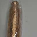 Copper Water Bottle (34oz/1000ml) 100% Pure Handmade Hammered Ayurvedic Pure Copper Vessel for Drinking Heavy Duty & Leak-proof