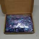 Blosssound 26 Feet Blue Purple Snowflakes Tinsel Garland Glitter Metallic Tinsel Twist Banner Shiny Iridescent Garland for Indoor Outdoor Ceiling Wall Christmas Tree Birthday Party Decorations