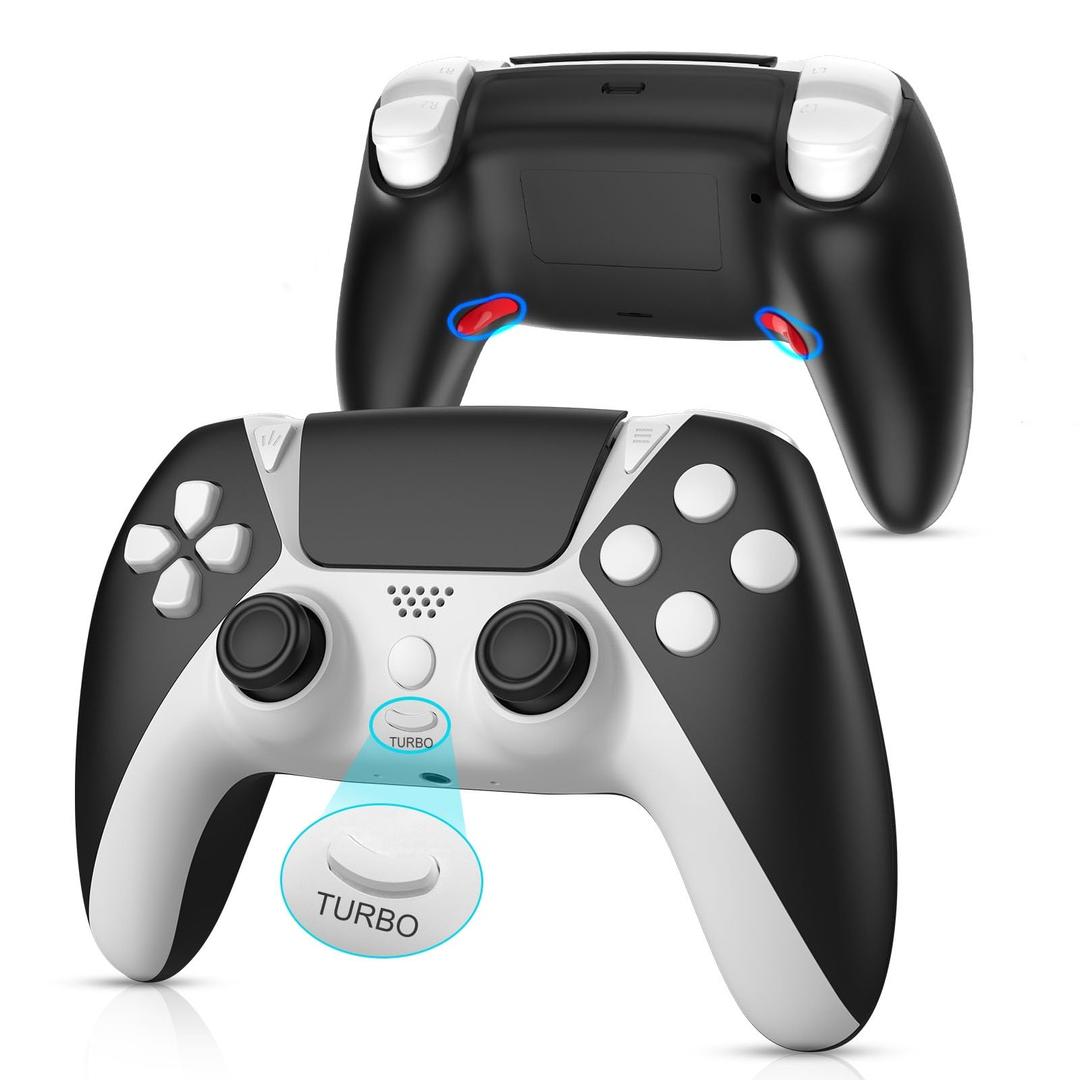 BELOPERA Video Game Controller with 2 Back Paddles and Turbo Function, Wireless Remote Control