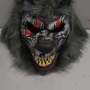 Spooktacular Creations Halloween Wolf Werewolf Mask with Movable Jaw, Werewolf Costume Accessories Scary Mask for Kids Men Women Halloween Horror Cosplay Costume, Masquerade Party Dress Up Prop