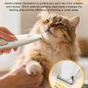 Dog Paw Trimmer with LED Light, 2025 Upgraded Safety Electric Paw Trimmer for Dogs and Cats Paw Cleaner, 35dB Low Noise Multifunctional Dog Clippers for Paws, Eyes, Ears, Face Shavers (White)