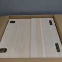 Wesiti 2 Pcs Unfinished Wooden Box 14 x 10 x 6.5 Inch Treasure Chest Craft Box with Hinged Lid Rustic Large Paint Box Stash Crate for Storage Carving DIY Gift