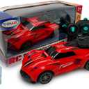 Nature Bound Remote Control Car, Smoke Screen Racer, 2.4 GHz RC Vehicle with Spraying Mist & Light for Kids, Sport Racing Hobby Toy for Boys & Girls